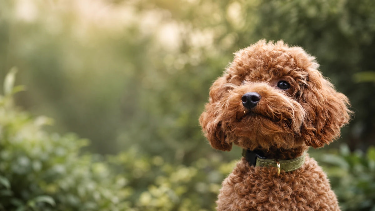 Brauner Hund in der Natur
